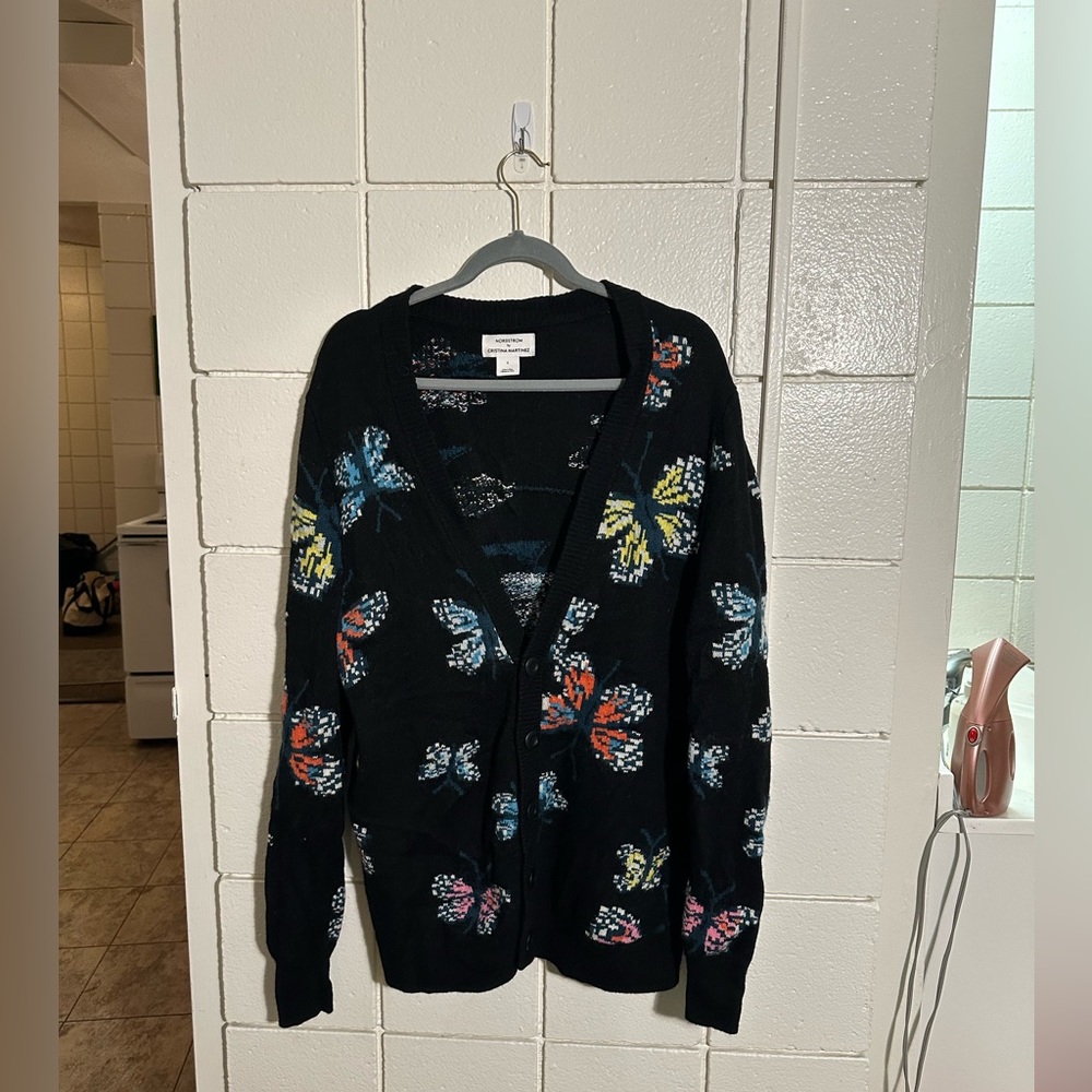 Nordstrom x Cristina Martinez Men’s Butterfly Cardigan Size Large